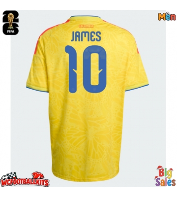 Colombia James Rodriguez #10 Replica Home Stadium Shirt World Cup 2026 Short Sleeve